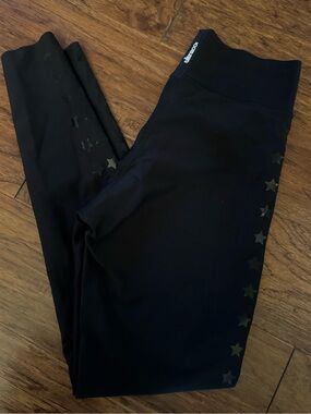 ultracor Black Star-Accent High-Waist Leggings